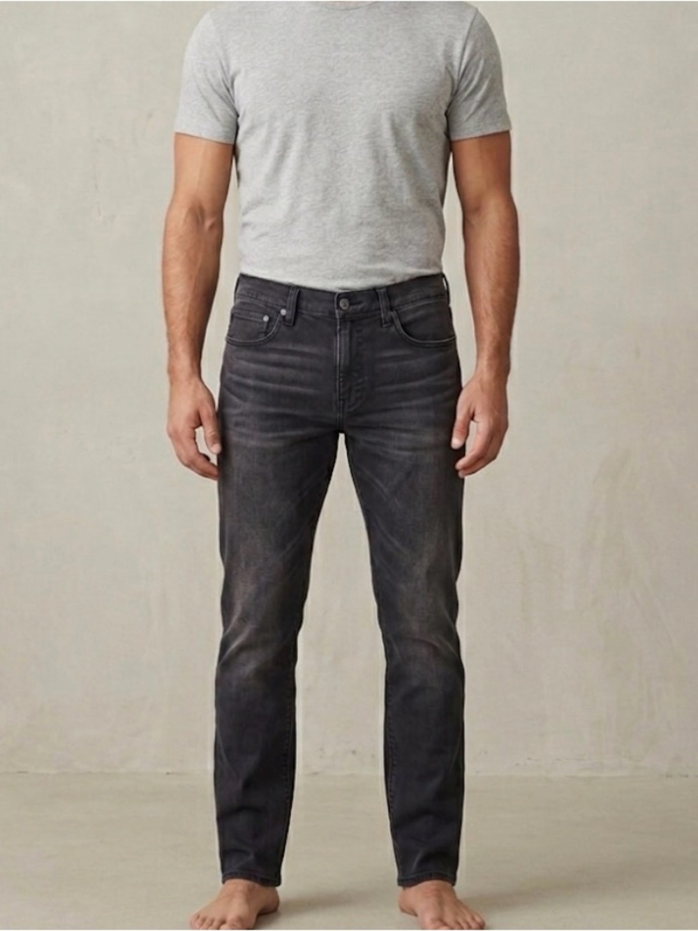 Lucky Brand 121 Heritage Slim Jeans 34x32 Faded Black